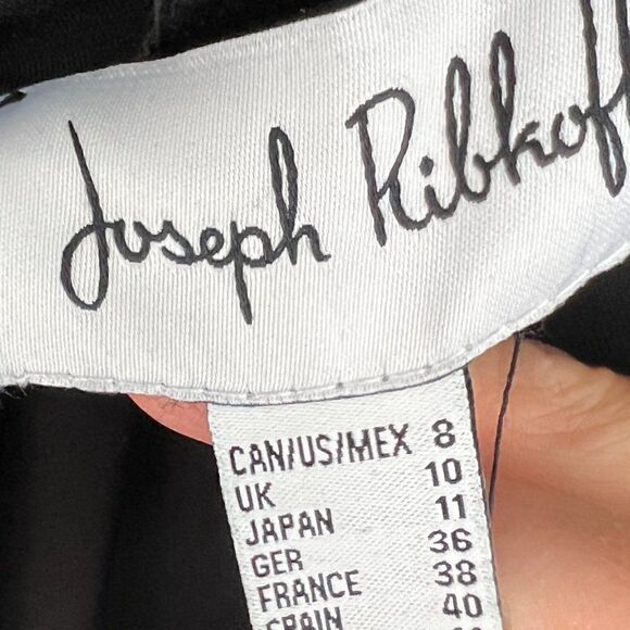 𝅺NWOT Joseph Ribkoff, Black Shirt, with Hood, Size 8 - Picture 4 of 4